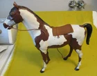 Vintage Marx Johnny West Chief Cherokee Storm Cloud Pinto Horse W/Accys