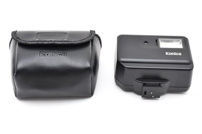 【 MINT+ w/ Case 】 Konica HX-14 Black Strobe Flash For Hexar AF From JAPAN #4023