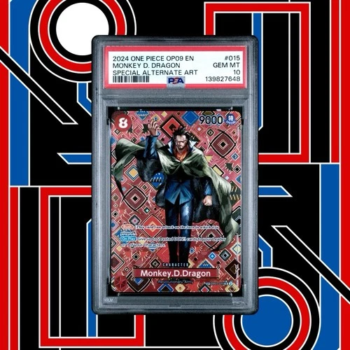 💎PSA 10 Gem Mint Monkey.D.Dragon (SP) OP07-015 Emperors in the New World Foil💎