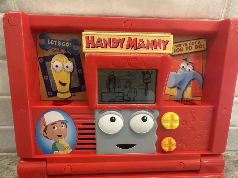 Vtech Disney Handy Manny Learning Laptop Works Perfectly Missing Tools - Image 2 of 4