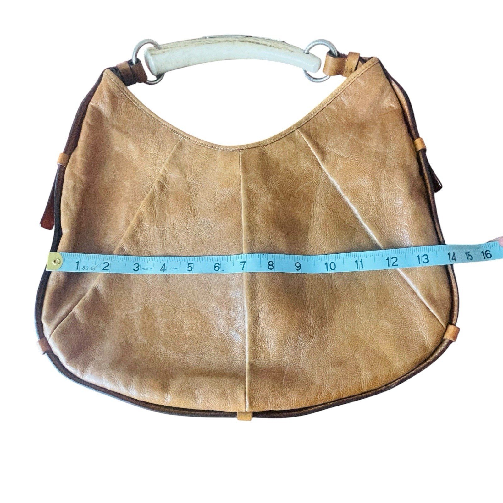 Yves Saint Laurent Mombasa Brown Leather Hobo Bag image 10