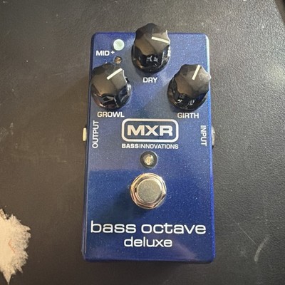 MXR Bass Octave Deluxe Effects Pedal Analog Blue for Bass Guitar