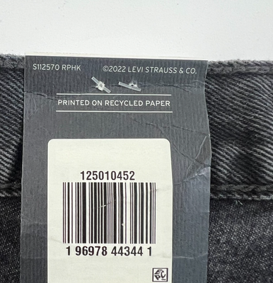 Levi's Premium Women 501 Original Fit High Rise Jeans Black 26x30