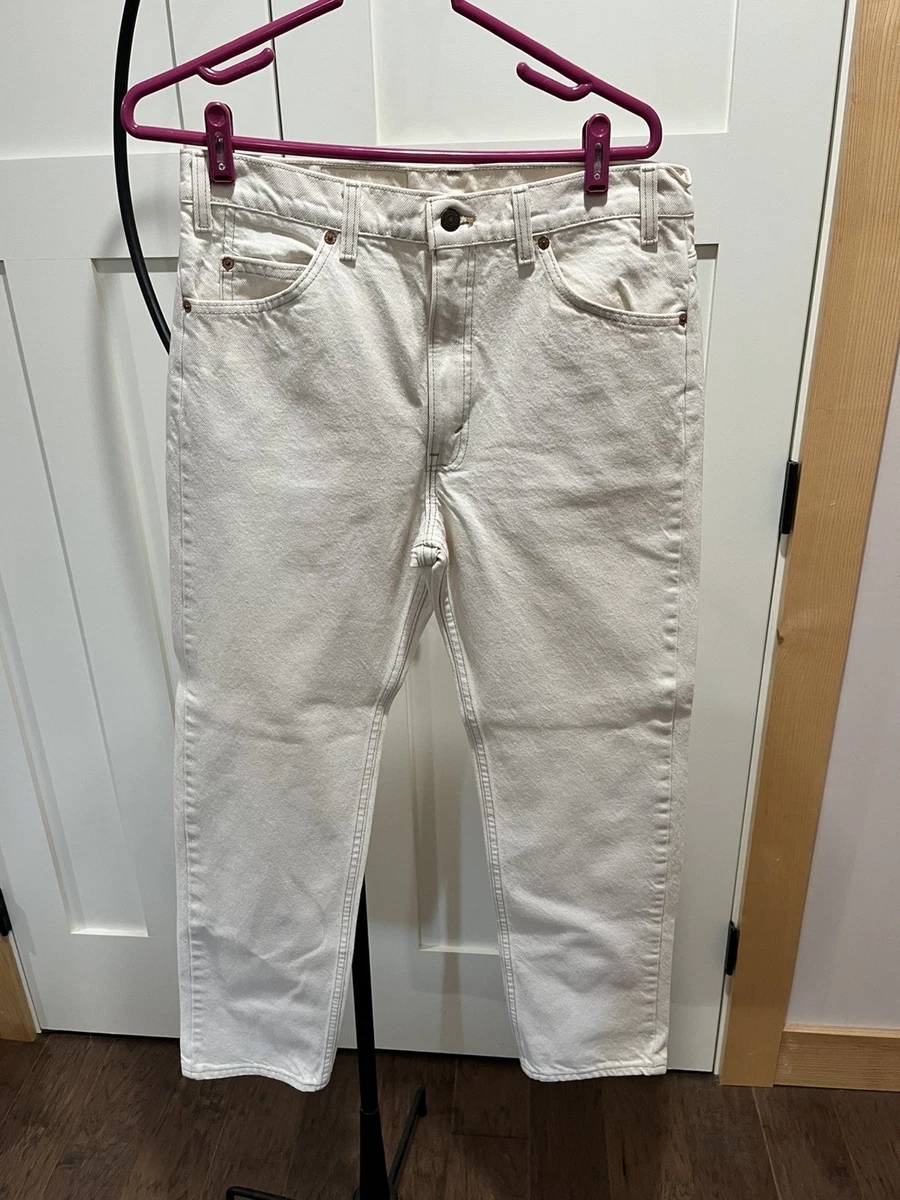 Levi's 505 White Jeans for Men for sale - eBay