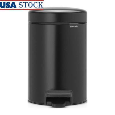 NewIcon Step Can Quiet Soft Close Indoor Garbage Bin W/ Removable Bucket 3L