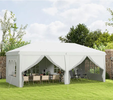 Large Pop Up Gazebo Outdoor Wedding Party Tent Heavy Duty Pavilion Marquee Shade