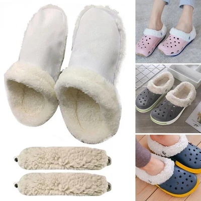 OOYESGIFTS Replacement Crocs Fur Insoles Liners Winter Fleece Inserts Crocs Shoes Clogs UK