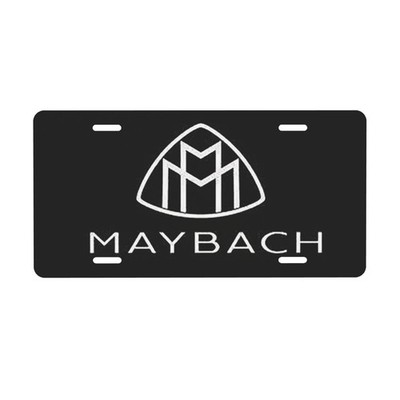 Mercedes-Benz Maybach 12 x 6 inch Aluminum Car Front License Plate Cover Black