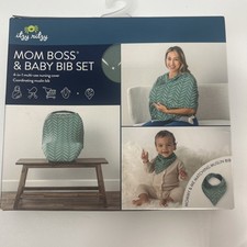 Itzy Ritzy Mom Boss 4-in-1 Nursing Cover  Bib, Car seat Cover, Buggy Cover, New