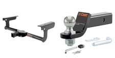 CURT Trailer Hitch Class 3 Tow Kit, 2in Ball Mount, Hitch Lock, Pin & Clip 13233