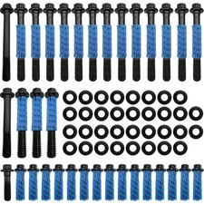 Cylinder Head Bolt Set With Washer For Chevy Sbc Engines 262-400 34 Pc