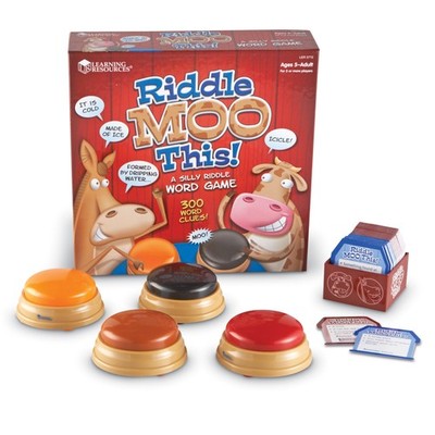 Learning Resources Riddle Moo This, Word Game for Kids Kindergarten Game Ages 5+