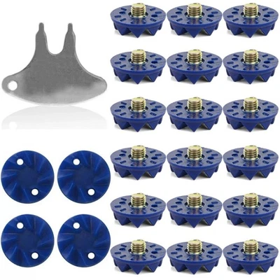 Screw-in Cricket Spikes with Spanner Replacement Metal Cricket Spikes Enduring - Image 1 of 4
