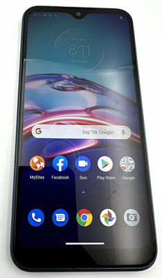 Motorola Moto E 32GB Blue Android TracFone Dual Rear Cameras Fingerprint