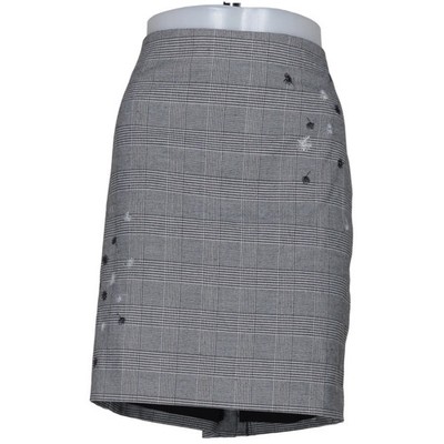CeCe, Rock, Größe: 44, Grau/Schwarz/Weiß, Elasthan/Polyester/Viskose #Oi2