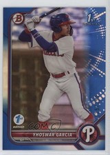 2022 Bowman 1st Edition Blue Foil 125/150 Yhoswar Garcia #BPPF-90 j5y