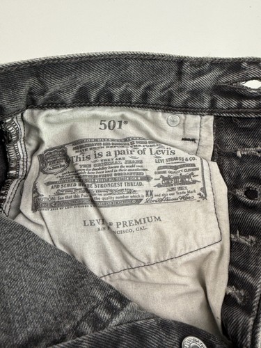 Levi's Premium Women 501 '81 Tapered Leg High Rise Jeans 25x31 Black NWT - Picture 5 of 15