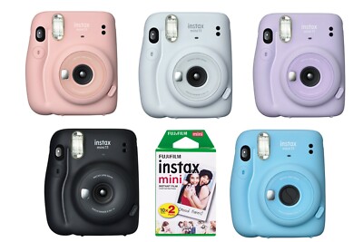 FUJIFILM Fuji Instax Mini 11 Kamera Set inkl. 2 Filme verschiedene Farben NEU