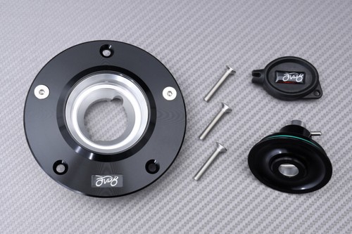 Tankdeckel 1/4 Drehung Farbe Schwarz +Schlüssel SUZUKI GSR 750 WVC5 2011-2016 - Picture 2 of 10