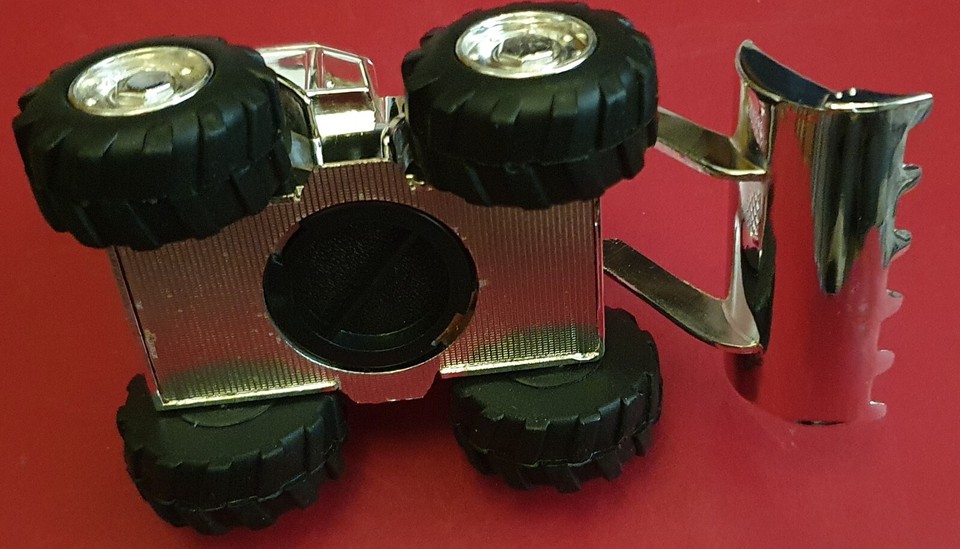 Christening Gifts. Silver Coloured Digger Tractor Money Box eBay