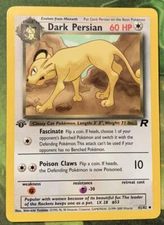 1st Edition Dark Persian 42/82 - Team Rocket - Near Mint
