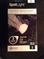2 Gemmy Led White Spotlight Indoor/outdoor Free Shipping 2 Gemmy Led White Spotlight Indoor/outdoor Free Shipping