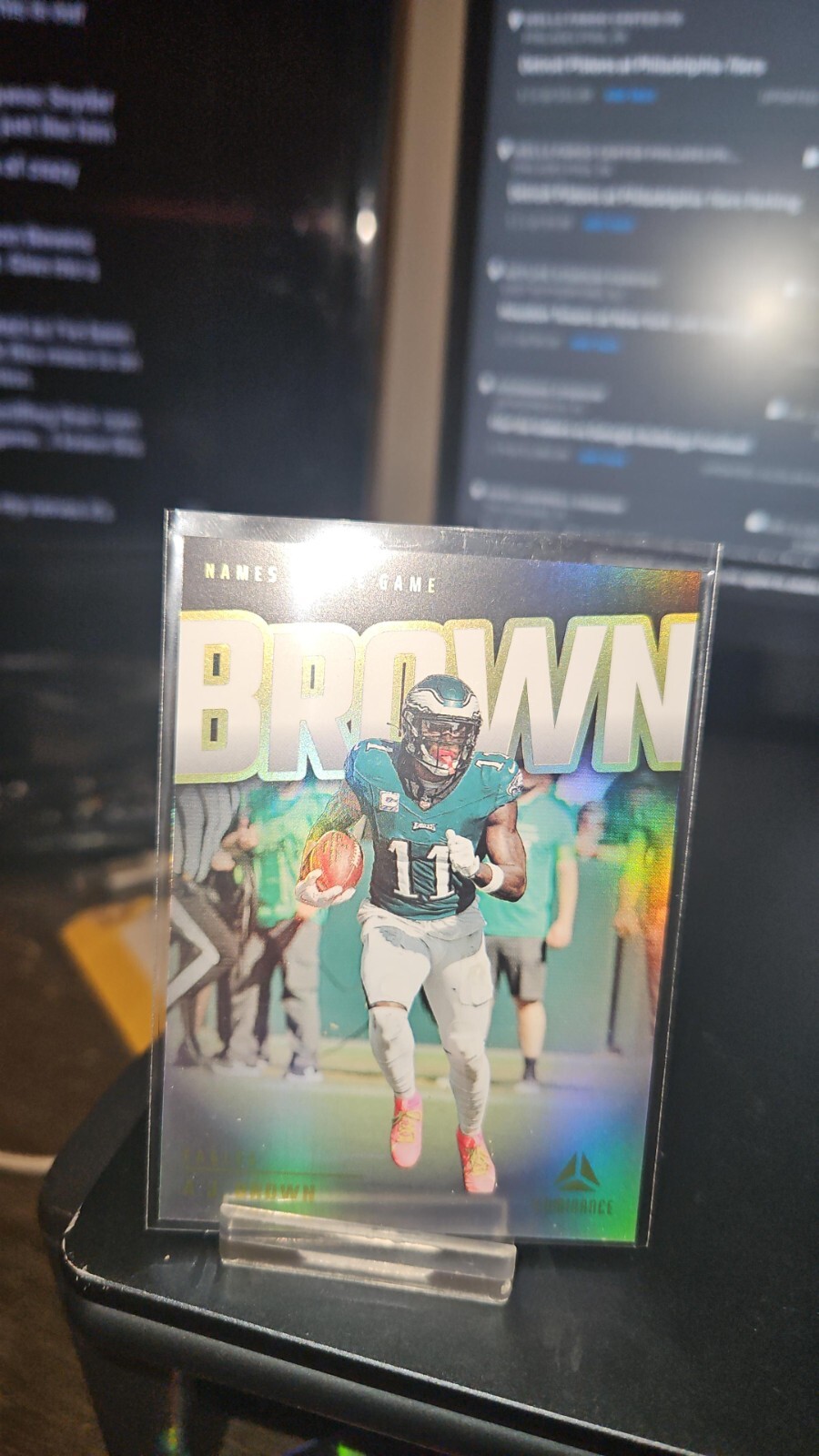 2024 PANINI LUMINANCE A.J. BROWN NAMES OF THE GAME #NG-ABN