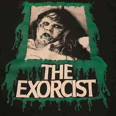 Rare Vintage 90s The Exorcist Horror Movie Promo Grail Puff Print