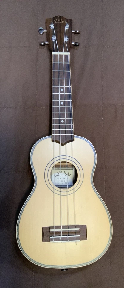 Lanakai Solid Spruce Top SPS-S Soprano Ukulele with Gig Bag Satin Finish - Image 3 of 4