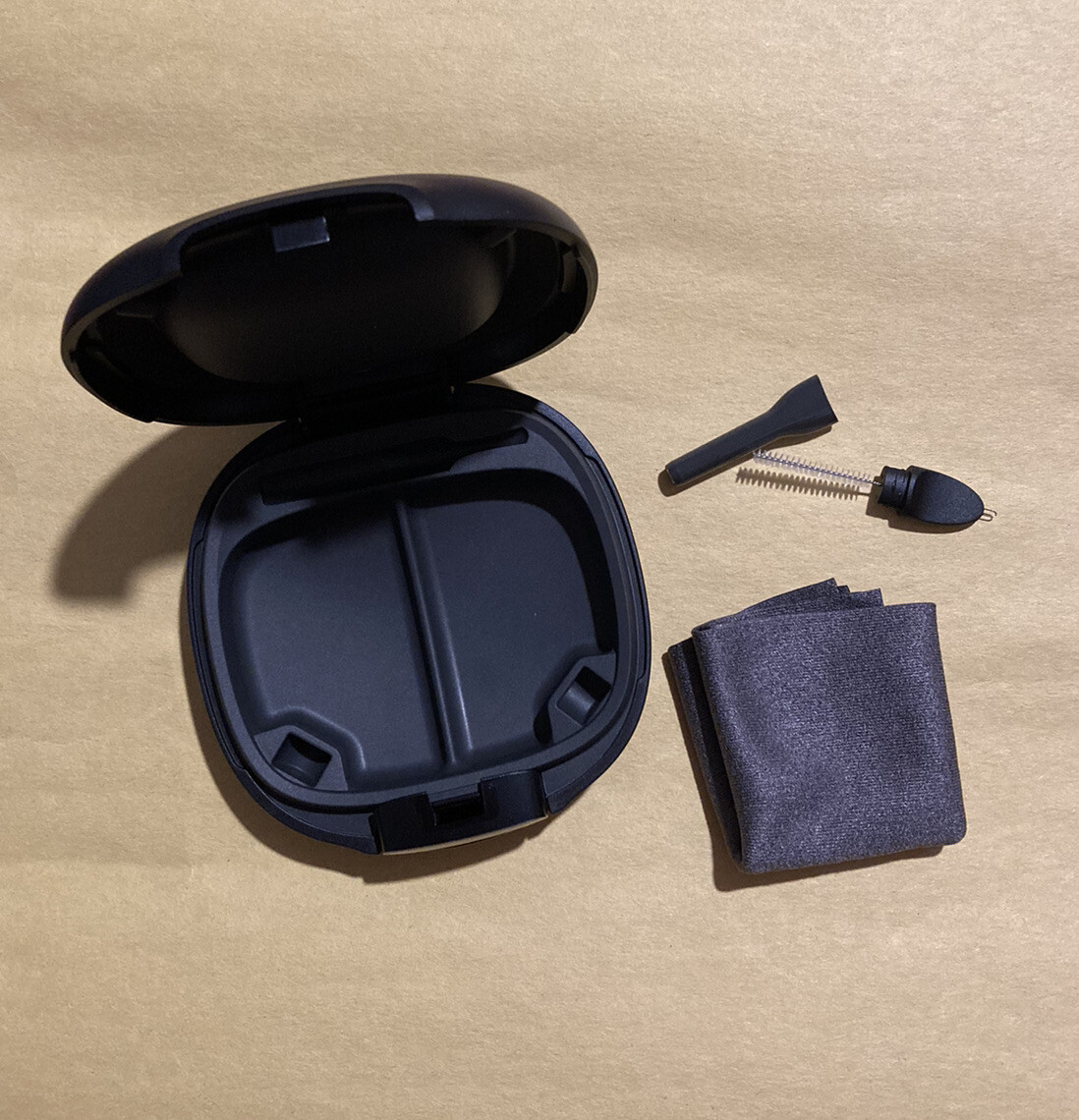 New Oticon Hearing Aid Case. Hard Plastic. With Cleaning Tool. eBay