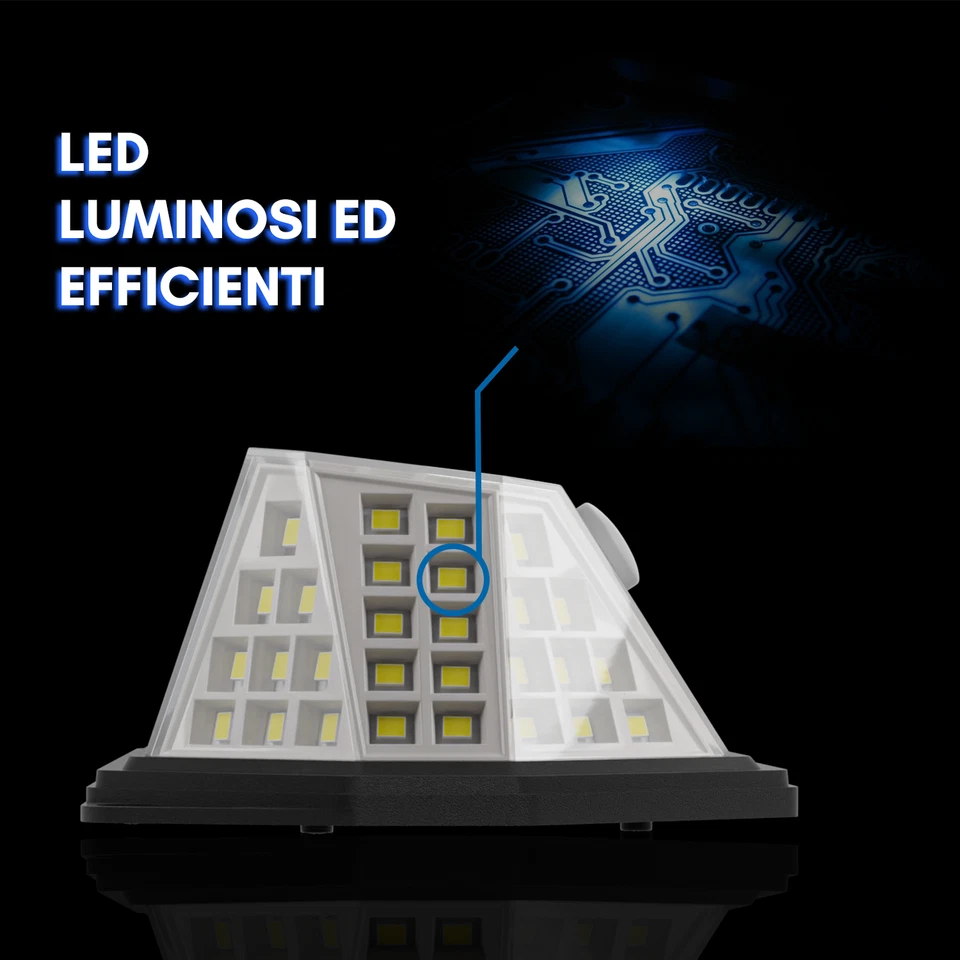 EcoFuture FARETTI SOLARES Exterior 192 LED → Luces LED Con Sensor De Movimiento - Imagen 4 de 4