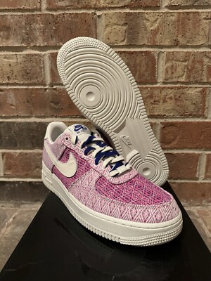 New Nike Air Force 1 Low '07 Woven Together Pink HF5128-902 Womens 12.5 Men 11