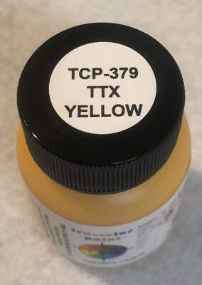 Tru-Color 379 TTX Leasing Yellow 1 oz. Solvent Based Acrylic Model Paint