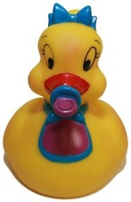 Baby Girl Rubber Duck, Floating Upright Bath Toy - Waddlers Brand