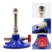 Dental Lab Bunsen Burner Machine Swivel Single Tube Gas Light Energy-Saving Blue