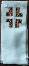 Off-white Stole with Embroidery for Deacon