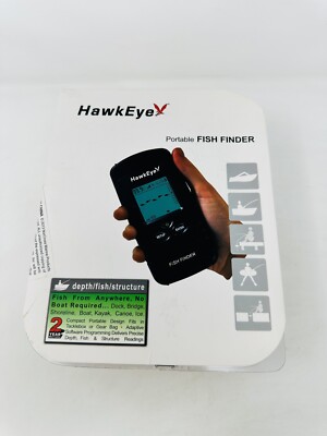 Hawkeye F33P Portable Fish Finder Handheld w/Sonar Sensor (Transducer) -OPEN BOX