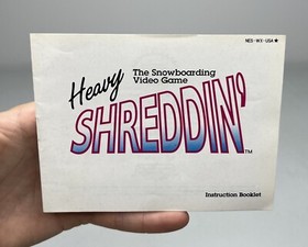 Nintendo NES Heavy Shreddin&rsquo; Original Box + Manual Only *Some Wear* *No Game*