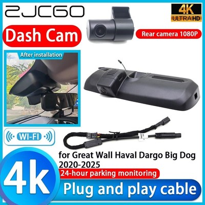 4K 2160P Wifi DVR Dash Cam Camera for Great Wall Haval Dargo Big Dog 2020-2025