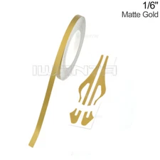 1/6" 4mm Matte Gold Pinstriping Pin Stripe DIY Line Vinyl Tape Decal Sticker