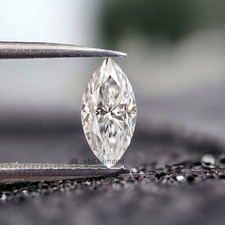 Marquise Brilliant Cut Loose White Moissanite Stone Eye Clean Moissanite Q121