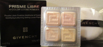 Givenchy Prisme Libre 4 Color Loose Powder Travel Trial Sampler 4 x 0.15 oz