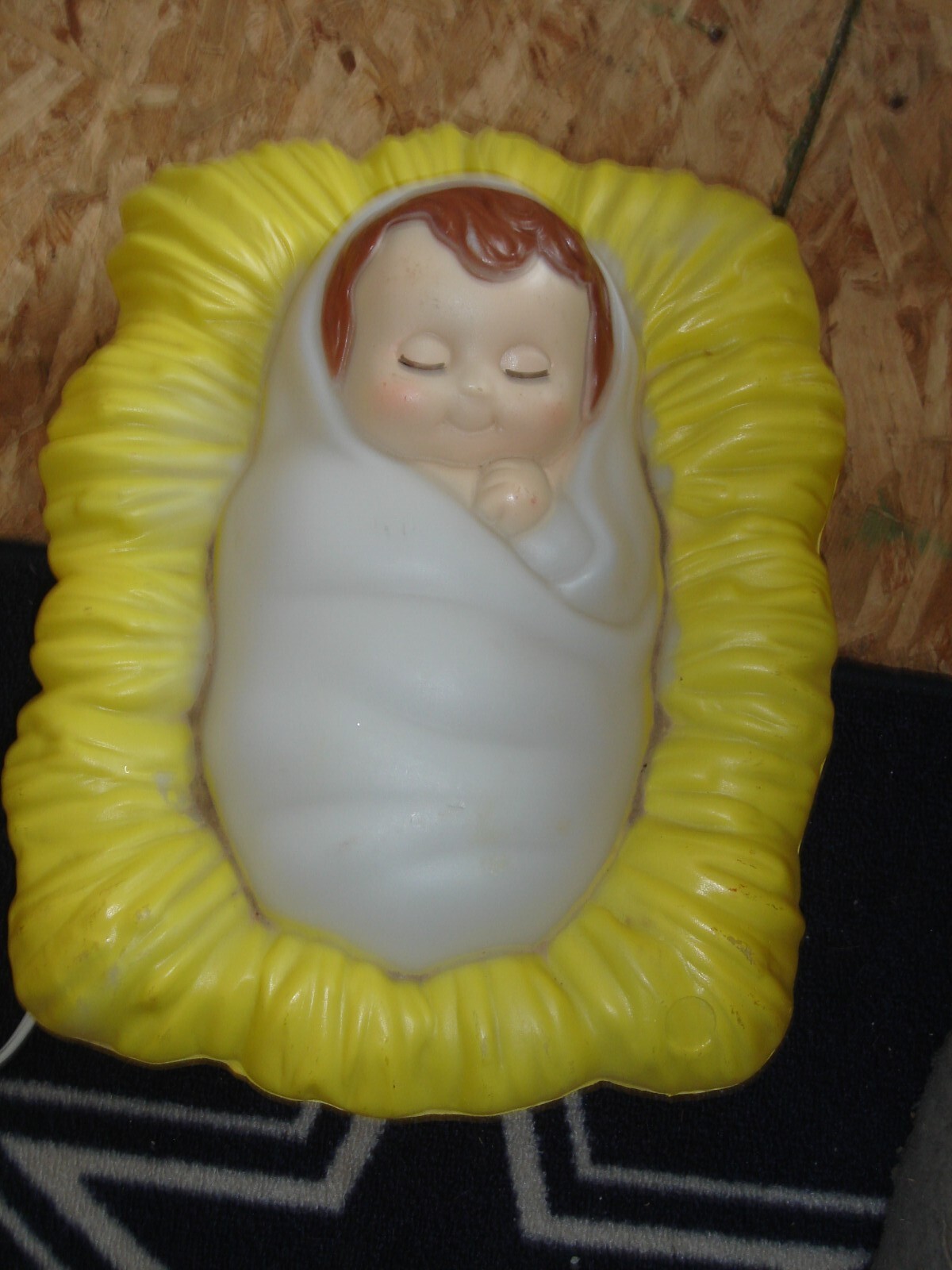 Vtg Empire Blow Mold Mary/Joseph & jesus Outdoor Christmas Lighted