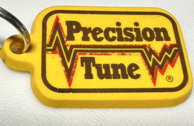 Vintage Precision Tune Auto Care Automotive Car Repair Service Shop Keychain