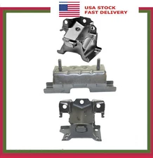 Set Engine Motor & Trans Mount For Silverado/ Sierra 2500HD 3500 3500HD 6.6L New
