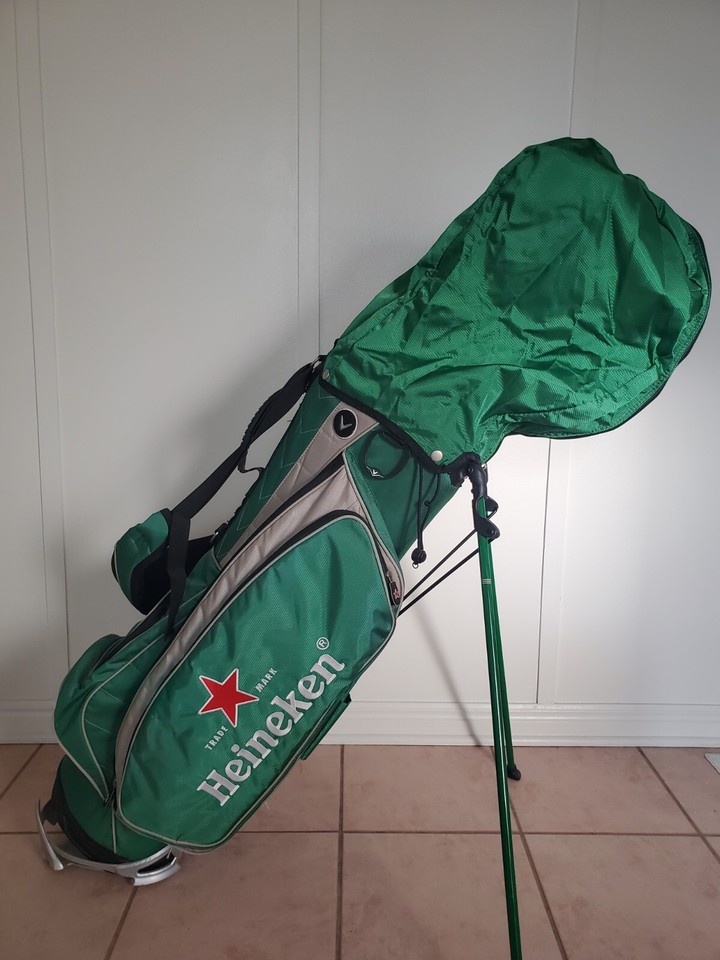 Callaway XTT Heineken Beer Branded Golf Stand Carry Bag 7 Way w/ Rain