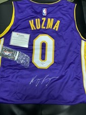 Fanatics COA Kyle Kuzma LA Lakers Autograph Away Purple Jersey signed Auto