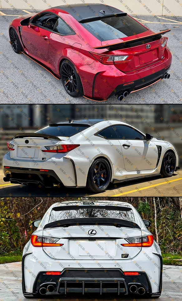PARA 2015-24 LEXUS RC300 RC350 RC ESTILO F V ALERÓN TECHO VENTANA TRASERA FIBRA CARBONO Foto 4 de 4