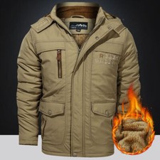 Mens Warm Winter Waterproof Military Jackets Hooded Combat Outdoor Tactical Coat