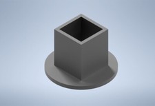 RIDUTTORE PER ARGANELLO TENDA DA SOLE DA 13 MM A PERNO QUADRO 10X10 COLORE NERO